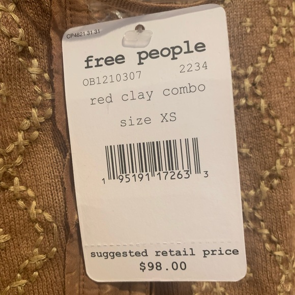 NWT Free People Spirit Tee - Picture 9 of 10